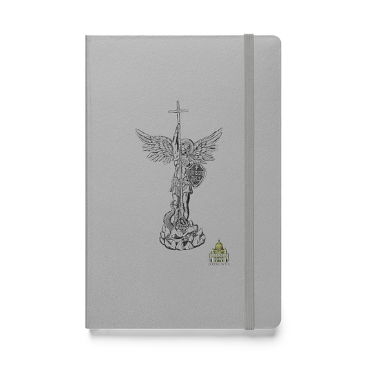 Hardcover bound notebook St Michael sketch