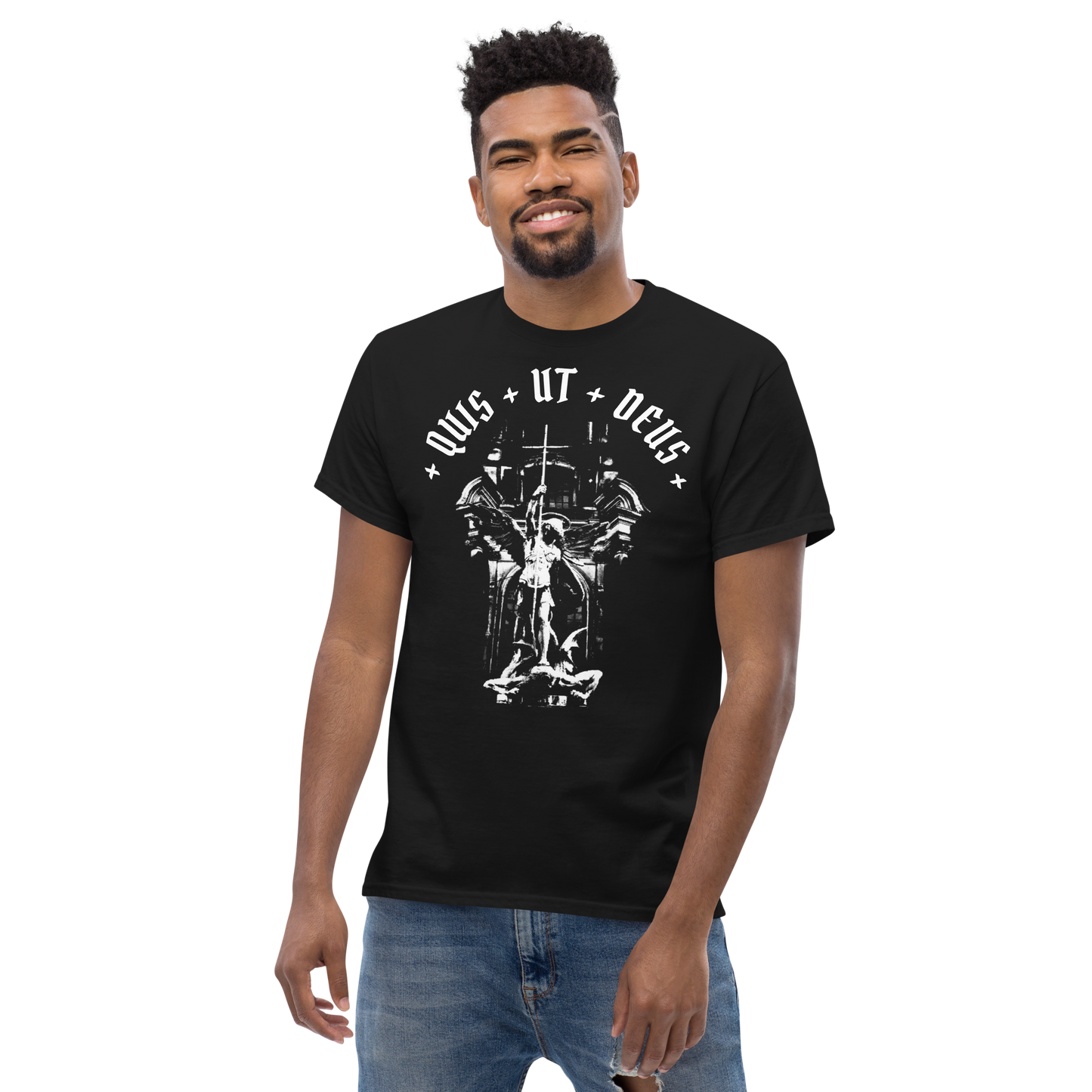 Men's Quis ut Deus tee