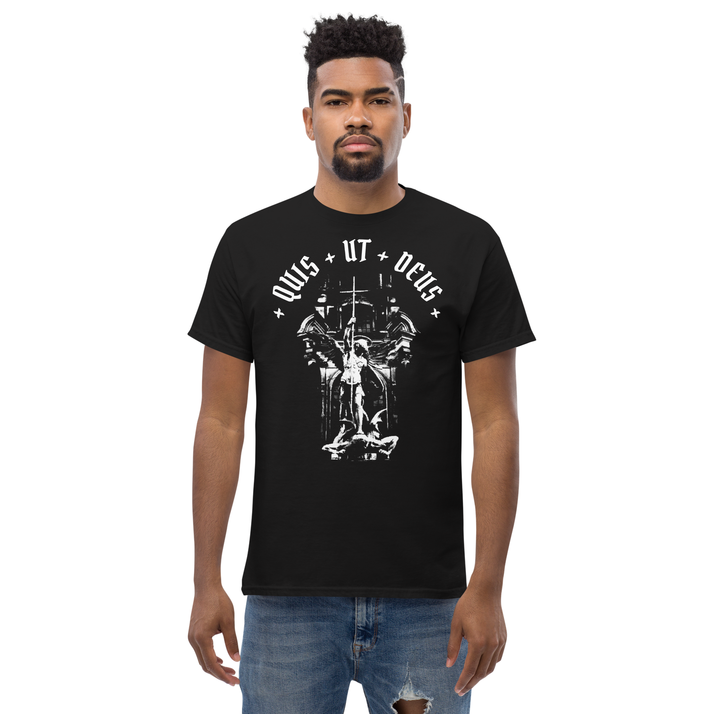 Men's Quis ut Deus tee