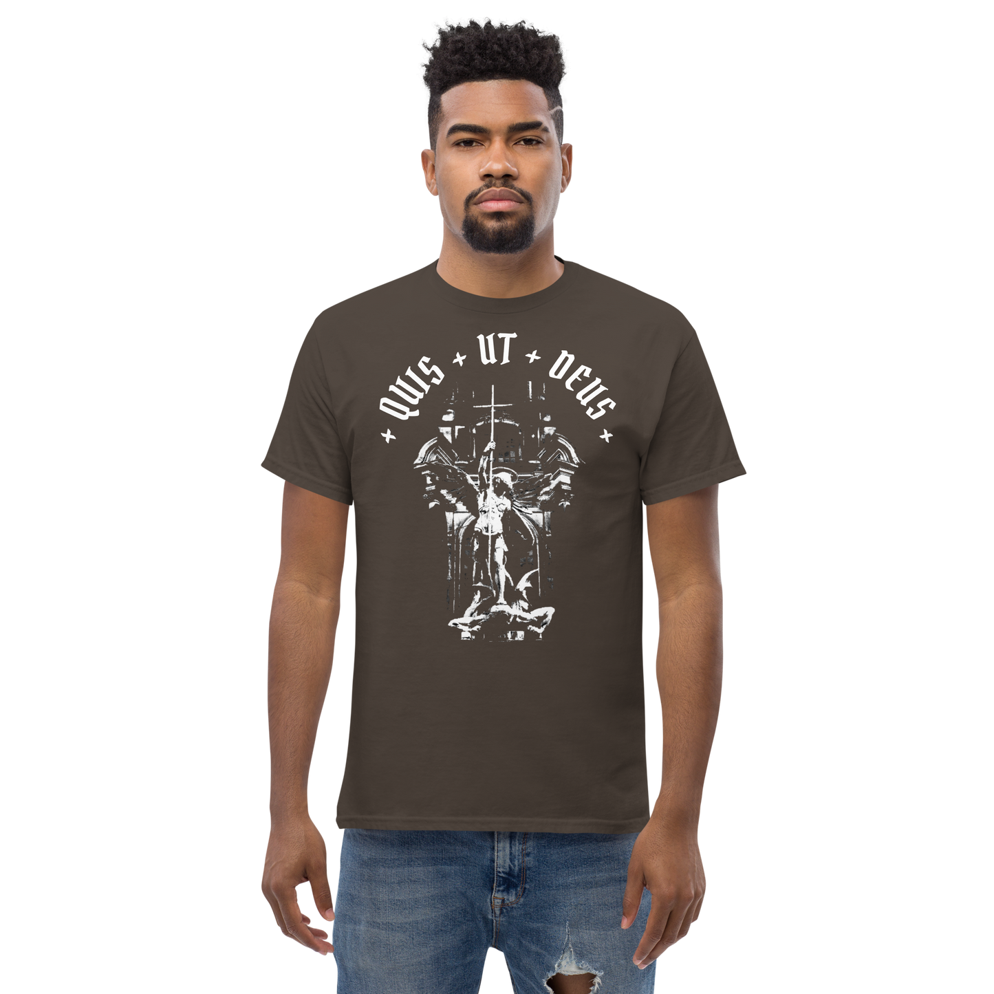 Men's Quis ut Deus tee