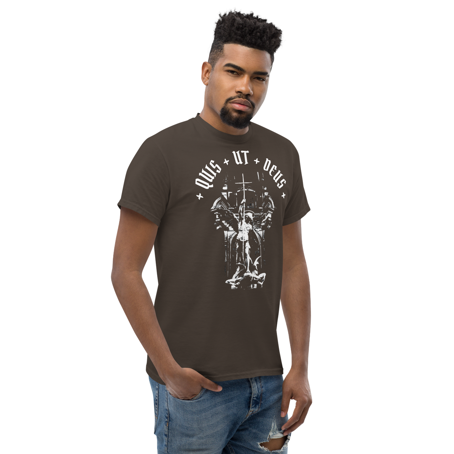 Men's Quis ut Deus tee