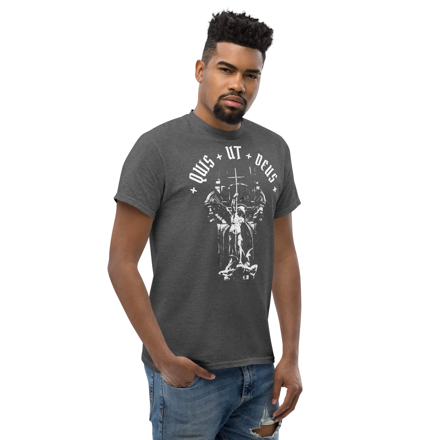 Men's Quis ut Deus tee