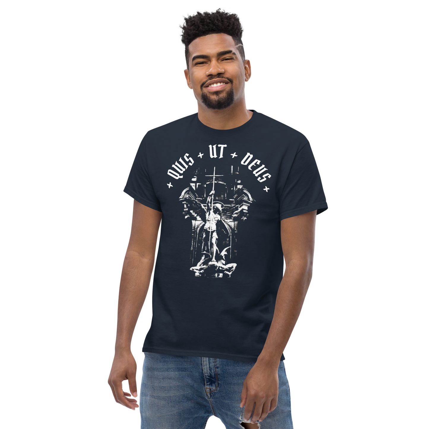 Men's Quis ut Deus tee