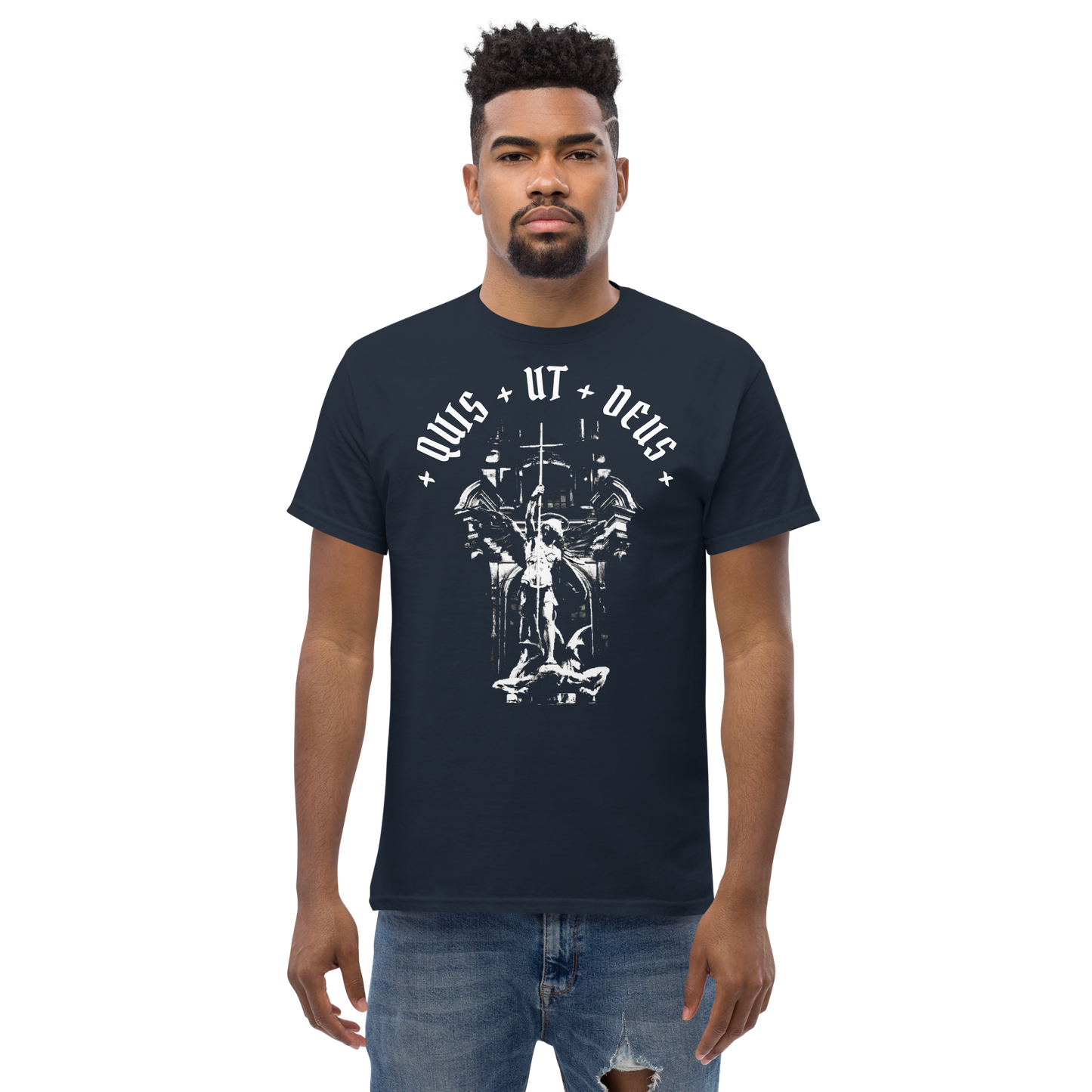 Men's Quis ut Deus tee