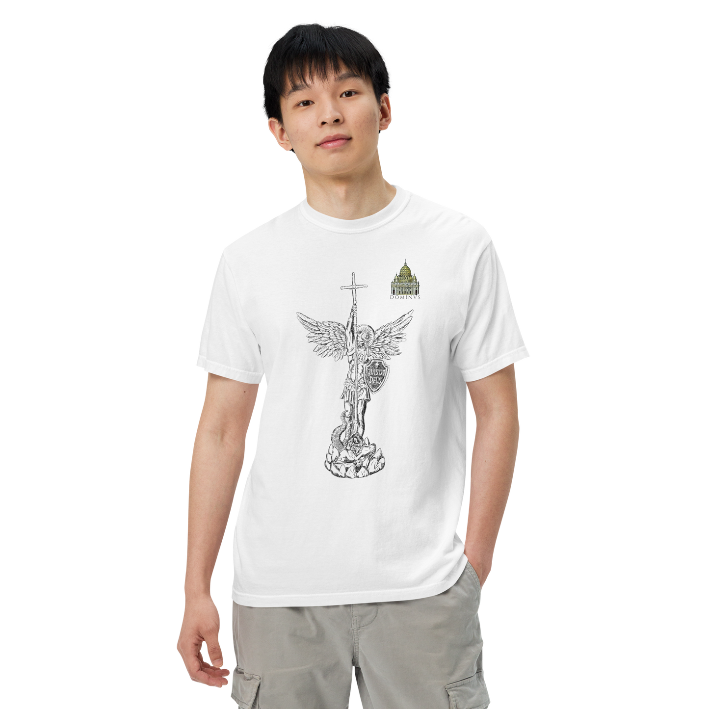 Men's white St. Michael sketch t-shirt