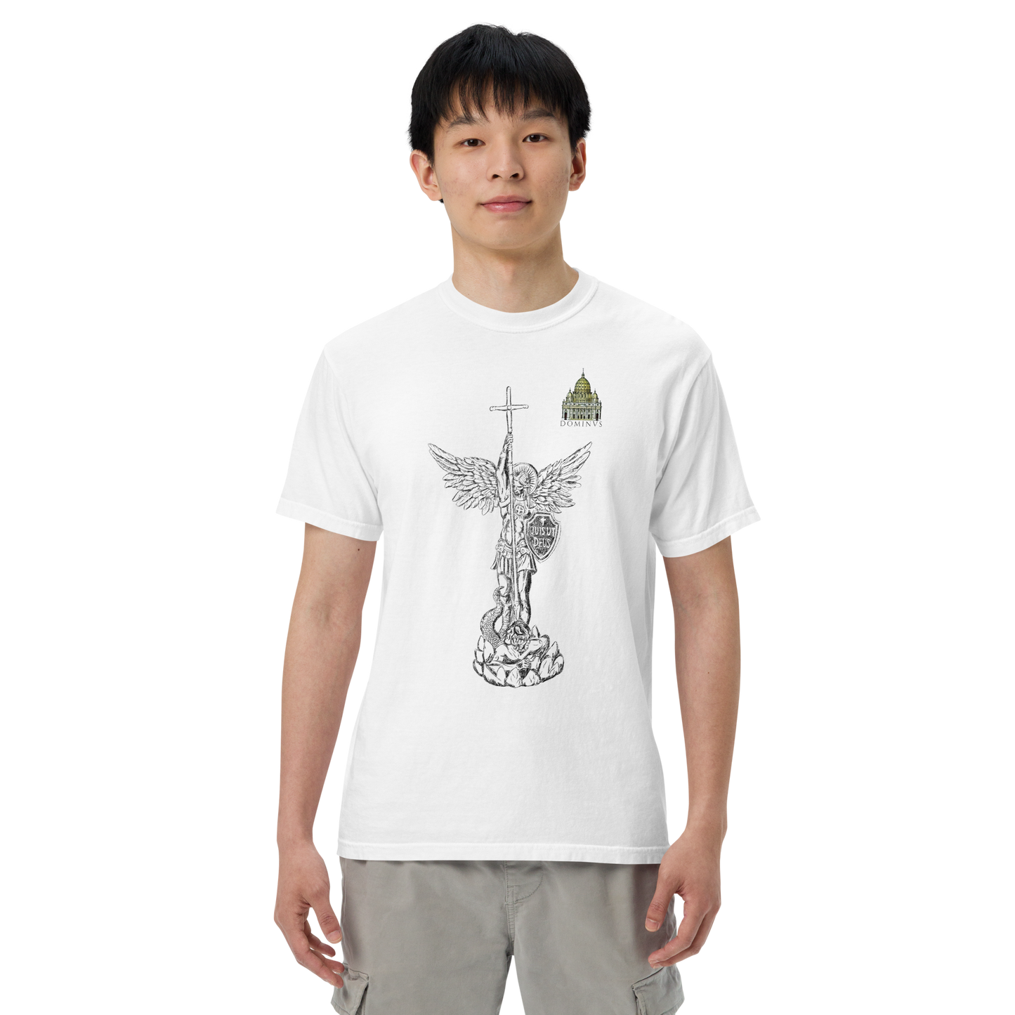 Men's white St. Michael sketch t-shirt