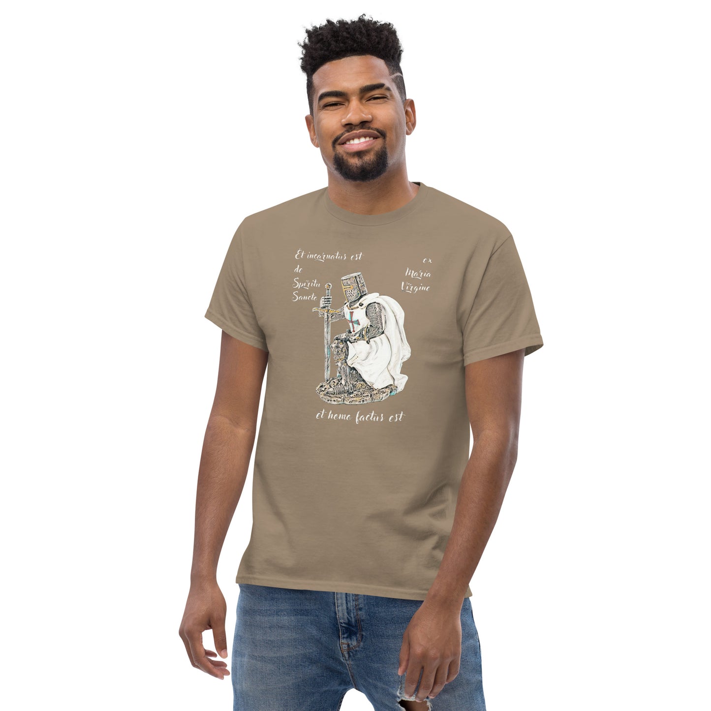 Kneeling templar Men's classic tee