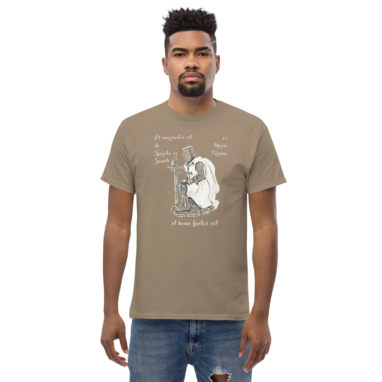 Kneeling templar Men's classic tee