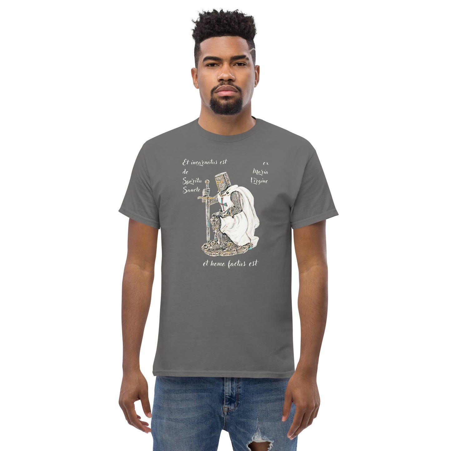 Kneeling templar Men's classic tee