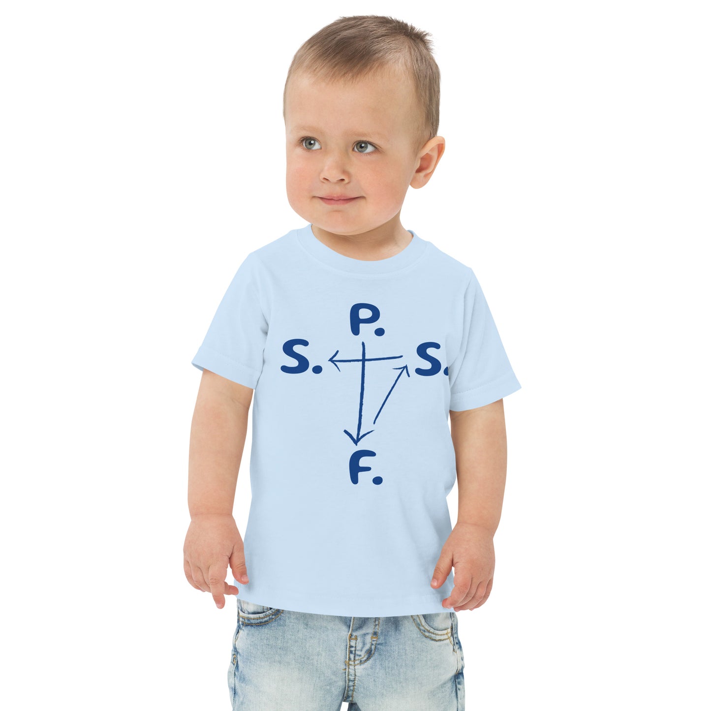 Toddler jersey self-cross t-shirt