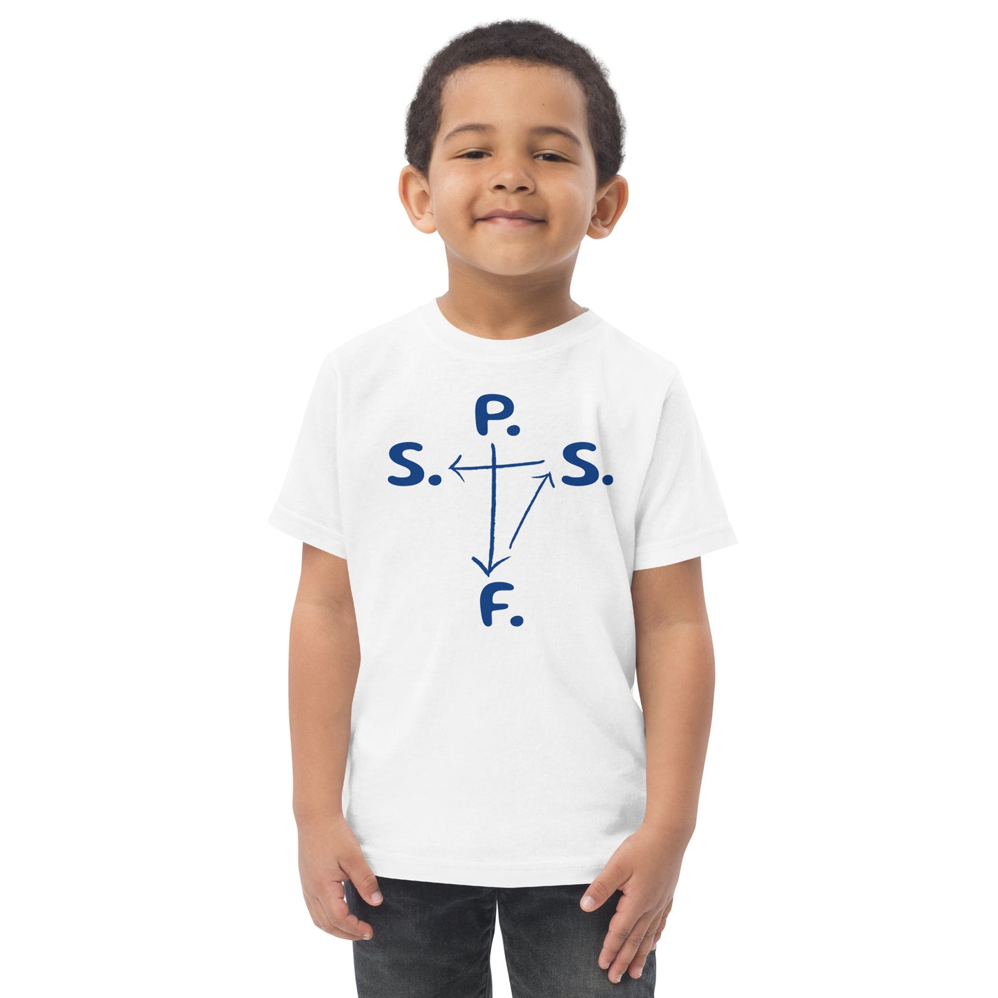 Toddler jersey self-cross t-shirt