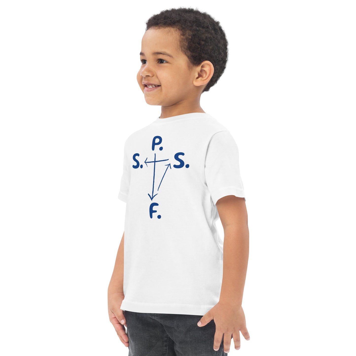 Toddler jersey self-cross t-shirt