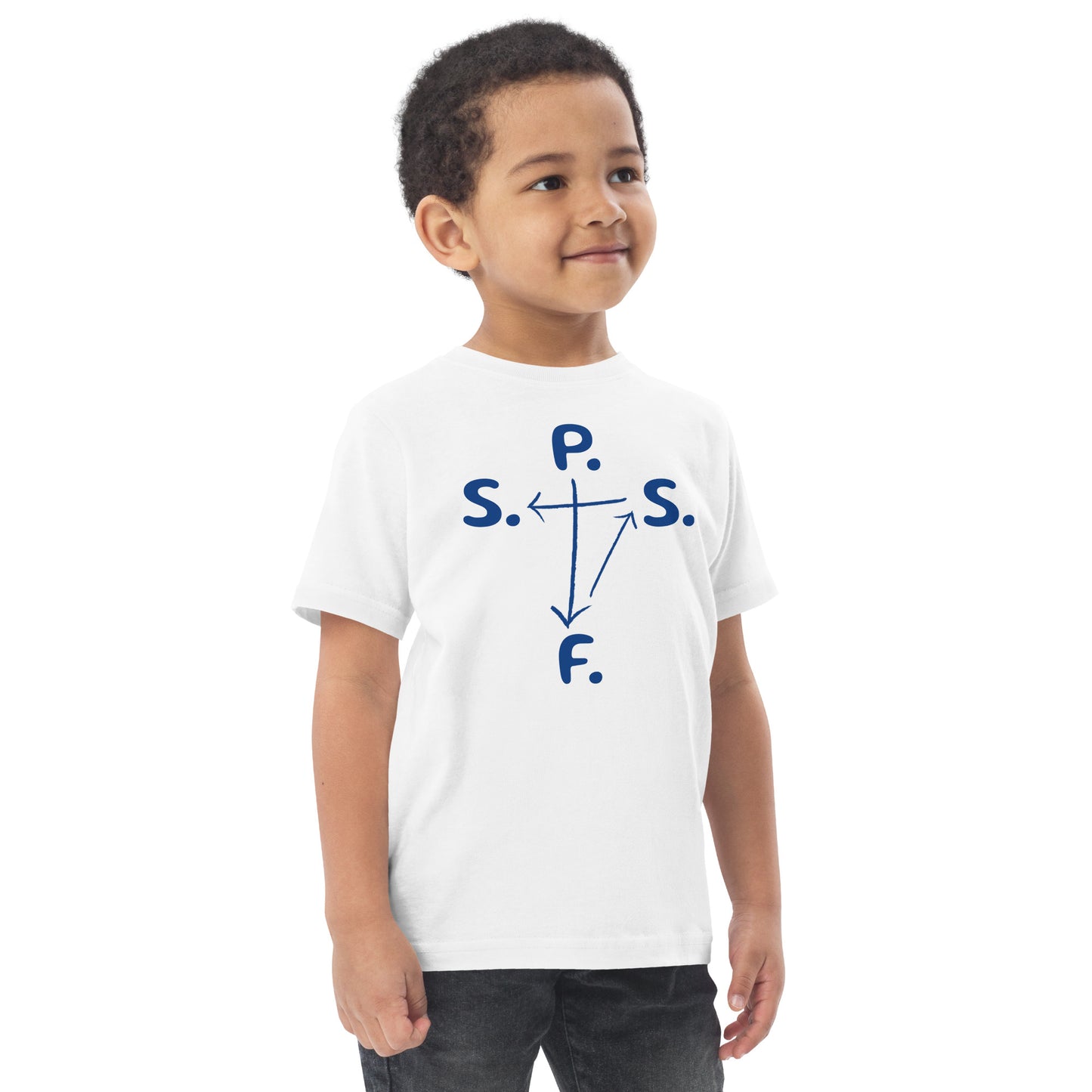 Toddler jersey self-cross t-shirt