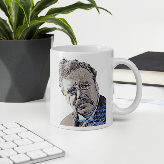 White Chesterton mug